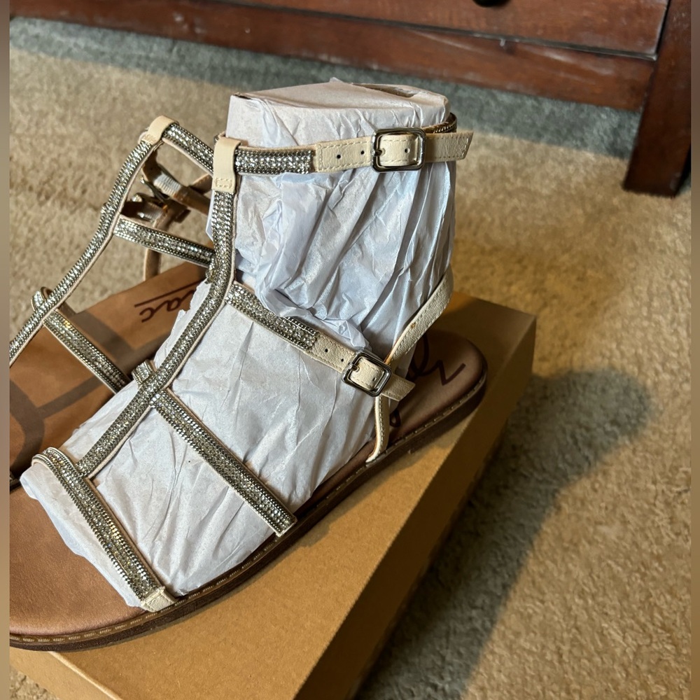 Zodiac Cintia Rhinestone Gladiator Sandal - Birch Size 9 NWT - BUNDLE DISCOUNT! - Picture 4 of 8
